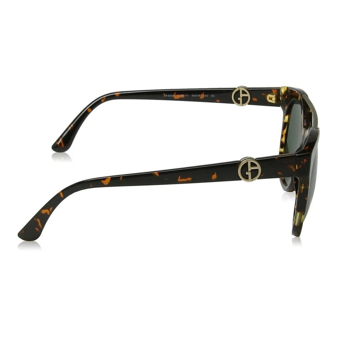 Giorgio Armani - Havana Full Rim Oval Sunglasses